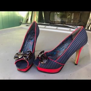 Iron Fist Sinking Ship Peep Toe pinup rockabilly